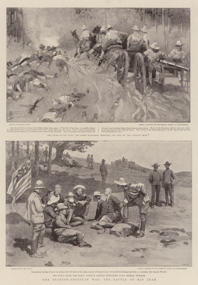 La guerra hispanoamericana, la batalla de San Juan de Frank Craig